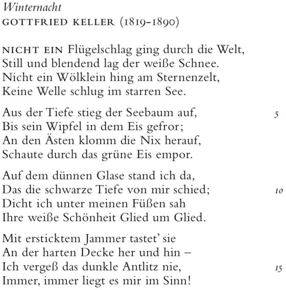 Keller, Winternacht