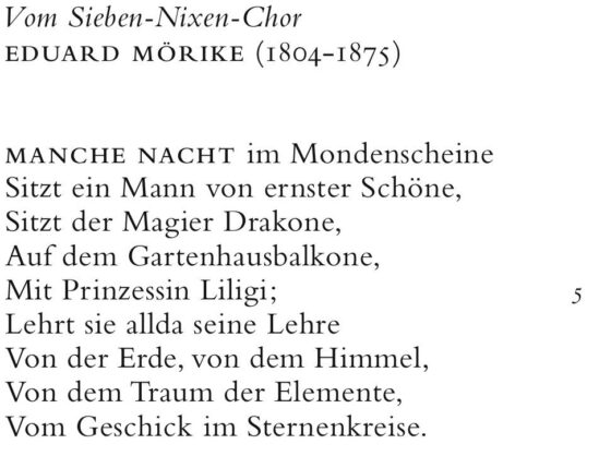 Mörike, Vom Sieben-Nixen-Chor